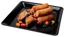 Fineline Black Polypropylene Square Platter, 14 x 14 inch -- 20 per case