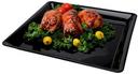 Fineline Black Polypropylene Square Platter, 16 x 16 inch -- 20 per case