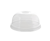 Fineline Settings Super Sips 78MM PETE Dome Lid with Hole Fits 8 9 and 10 Ounce Drinking Cups -- 1000 per case