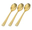Fineline Settings Golden Secrets Plastic Gold Heavyweight Spoons, 6.25 inch -- 400 per case