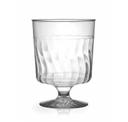 Fineline Settings Flairware Clear Plastic 1 Piece Wine Glass, 5.5 Ounce -- 240 per case