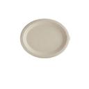 EcoSystems Kraft Formulated Molded Fiber Oval Plate, 12.5 inch -- 500 per case.