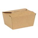 EcoSystems Number 1 Paperboard Kraft Take Out Box, 4.38 x 3.56 x 2.5 inch -- 450 per case