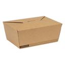 EcoSystems PLA Kraft Number 4 Compostable Paperboard Take Out Box, 7.75 x 5.50 x 3.50 inch -- 160 per case