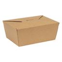 EcoSystems Number 4 Poly Coated Kraft Paperboard Take Out Box, 7.75 x 5.5 x 3.5 inch -- 160 per case