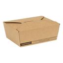 EcoSystems PLA Kraft Number 8 Compostable Paperboard Take Out Box, 6.00 x 4.75 x 2.50 inch -- 300 per case