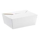 EcoSystems Poly Coated White Number 8 Paperboard SBS Take Out Box, 6.00 x 4.75 x 2.50 inch -- 300 per case