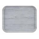 Cambro Decor Series Stonewash Gray Camtray with Textured Surface, 12 x 16 inch -- 12 per case