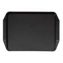 Cambro Black Fast Food Tray with Handles, 12 x 17 inch -- 24 per case