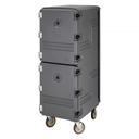 Cambro Non Electric Insulated Tall Charcoal Gray Camcart for Food Storage Boxes with Security Package, 	21 1/ x 33 1/4 x 63 3/4 inch