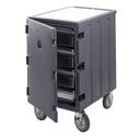 Cambro Non Electric Insulated Low Charcoal Gray Camcart for Food Storage Boxes with Security Package, 32 x 37 1/2 x 21 1/2 inch