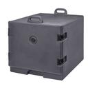 Cambro Insulated Front Loading Charcoal Gray Food Pan Camcarrier - Holds Six 18 x 26 inch Sheet Pans