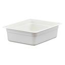 Cambro Camwear Half Size White Food Pan, 12 3/4 x 10 7/16 inch -- 6 per case