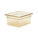 Cambro H-Pan One Third Size Amber High Heat Food Pan, 12 3/4 x 6 15/16 inch -- 6 per case