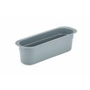 Cambro Cambox Light Gray Poly Cutlery Insert Box, 4 7/16 x 14 3/16 x 4 1/8 inch -- 12 per case