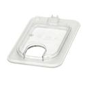 Cambro Camwear Ninth Size Clear Notched Fliplid for Food Pan, 4 1/4 x 6 15/16 inch -- 6 per case
