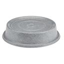 Cambro Versa Round Granite Gray No Hole Plate Camcover, 9 5/16 inch Inside Diameter -- 12 per case