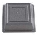 Cambro Versa Square Granite Gray No Hole Plate Camcover, 10 inch Inside Diameter -- 12 per case