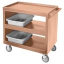 Cambro Slate Blue Open Side Standard Service Cart, 33 1/4 x 20 x 34 5/8 inch