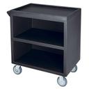 Dark Brown 1 Side Enclosed Standard Service Cart, 33 1/8 x 20 x 34 5/8 inch