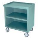 Cambro Dark Brown Open Sides Standard Service Cart with 5 inch Swivel Casters, 37 1/4 x 34 5/8 x 21 1/2 inch