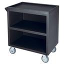 Cambro Granite Gray Open Sides Standard Service Cart with 5 inch Swivel Casters, 37 1/4 x 34 5/8 x 21 1/2 inch
