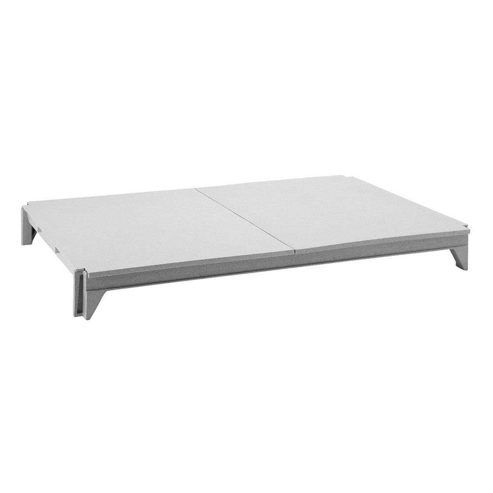 Cambro Camshelving Premium Speckled Gray Single Solid Shelf Kit for Mobile or Stationary Unit, 24 x 60 inch