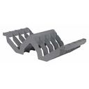 Cambro Camshelving Premium Soft Gray Angled 8 Slot Drying and Storage Cradle Only, 23 5/16 x 10 3/8 x 6 5/16 inch