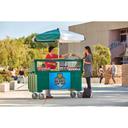 Cambro Camcruiser Green Vending Cart, 74 1/4 x 31 3/4 x 94 inch