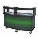 Cambro Green Wrap Base Unit Vending Cart with Safety Barrier, 75 x 33 1/2 x 53 1/8 inch