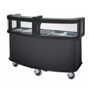 Cambro Carbon Fiber Wrap Base Unit Vending Cart with Safety Barrier, 75 x 33 1/2 x 53 1/8 inch