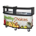 Cambro Healthy Choices Wrap Base Unit Vending Cart with Safety Barrier, 75 x 33 1/2 x 53 1/8 inch