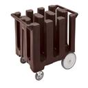 Cambro Poker Chip Style Dark Brown Non Adjustable Dish Caddy for 7 inch Diameter Plate