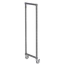 Cambro Camshelving Elements Brushed Graphite Mobile Post Kit, 18 x 78 1/4 inch