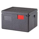 Cambro Cam GoBox Black Half Size Insulated Top Loading Food Pan Carrier, 15.4 x 13 x 10 inch