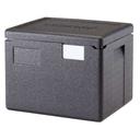 Cambro Cam GoBox Black Half Size Insulated Top Loading Food Pan Carrier without Strap, 15.4 x 13 x 12.4 inch