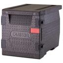 Cambro Cam GoBox Black Insulated Front Loading Food Pan Carrier, 25.2 x 17.3 x 18.7 inch