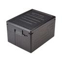 Cambro Cam GoBox Black Insulated Carrier For Meal Tray, 20.5 x 16.23 x 12.63 inch