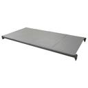 Cambro Camshelving Elements Brushed Graphite Single Solid Shelf Kit for Stationary Unit, 24 x 48 inch