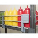 Cambro Camshelving Elements Soft Gray Single End Rail Kit, 14 inch Depth