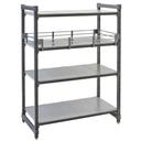 Cambro Camshelving Elements Soft Gray Full Shelf Rail Kit, 24 x 30 inch