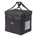 Cambro GoBag Black insulated Medium Folding Delivery Bag, 12 x 15 x 15 inch -- 4 per case