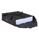 Cambro Black Insulated Standard Pizza Delivery GoBag, 20 3/4 x 21 3/4 x 6 1/2 inch -- 4 per case