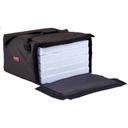Cambro Black Insulated Standard Pizza Delivery GoBag, 19 1/2 x 19 1/2 x 12 1/2 inch -- 4 per case