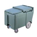Cambro Standard Height Slate Blue Slidinglid Ice Caddy with Swivel and Easy Wheel Caster, 175 Pound Capacity
