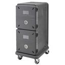 Cambro The Pro Cart Ultra Non Electric Insulated Charcoal Gray 2 Passive Compartment Food Pan Carrier, 30 x 38 x 68 inch