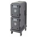 Cambro The Pro Cart Ultra Non Electric Insulated Charcoal Gray 2 Passive Compartment Food Pan Carrier, 21.9 x 34 x 59.1 inch