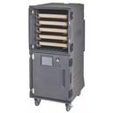 Cambro Pro Cart Ultra Charcoal Gray Tall 220 Volt Electric Hot Food Holding and Transport Cabinet with Security Package