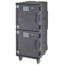 Cambro Pro Cart Ultra Charcoal Gray Tall 220 Volt Electric Passive/Cold Food Holding and Transport Cabinet, 28 x 36 1/2 x 66 inch
