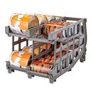 Cambro Brushed Graphite Ultimate Single Number 10 Can Rack, 26 x 9.25 x 15.5 inch